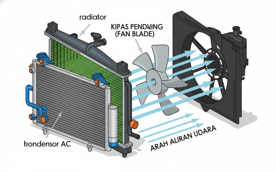 sistem pendingin radiator dan kondensor